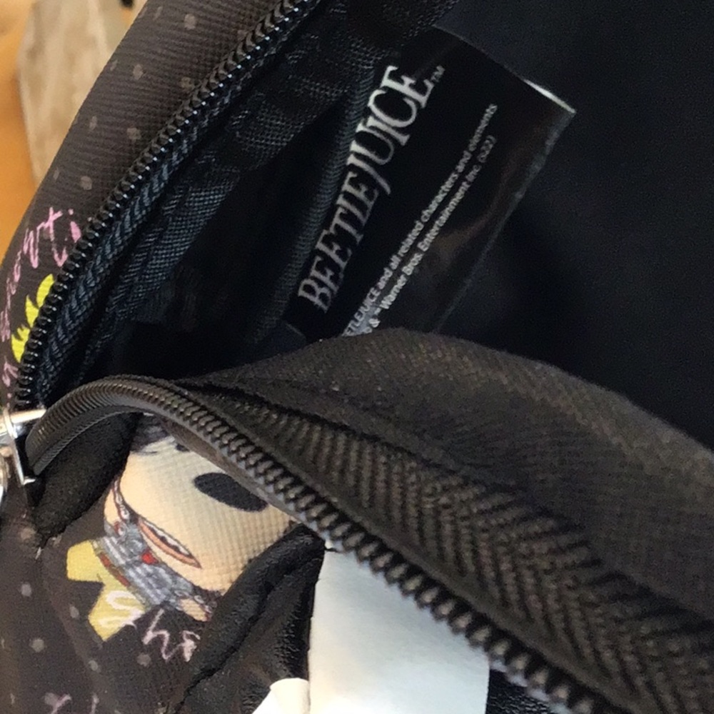 ‘Beetlejuice’ All Over Print Mini Backpack NWOT - Picture 8 of 8